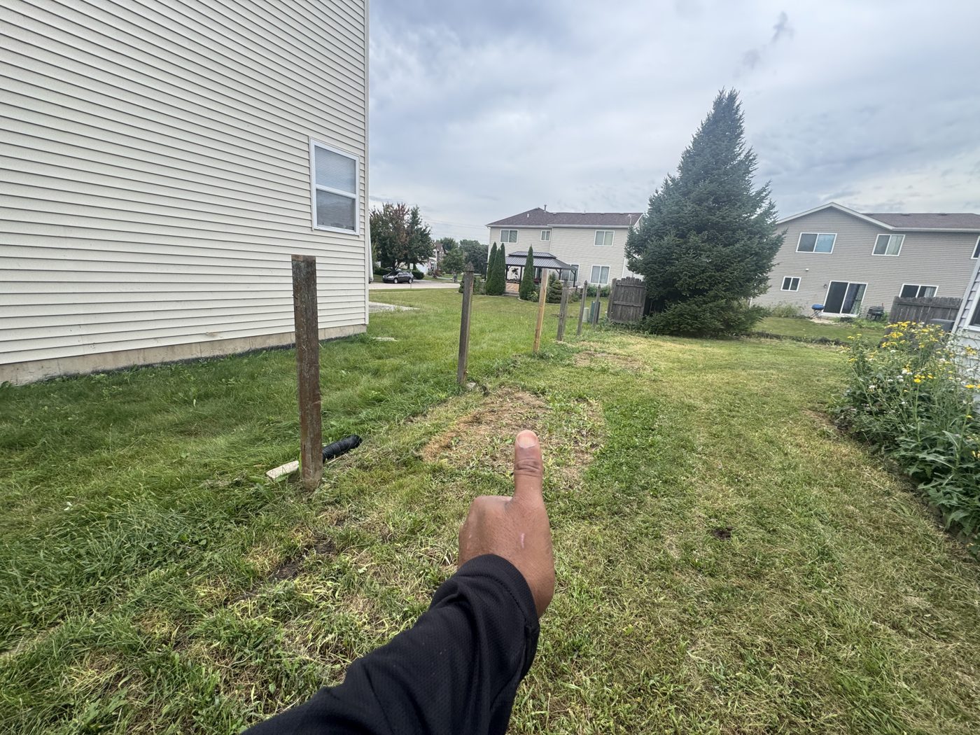 The line before the new fence