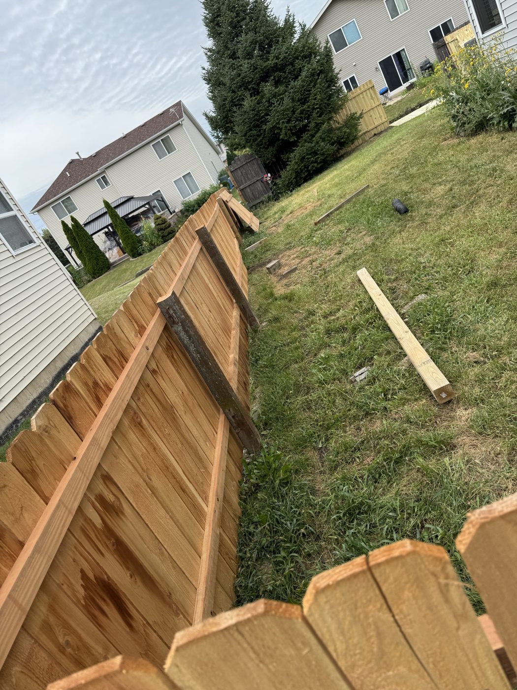 On the job: cedar going up