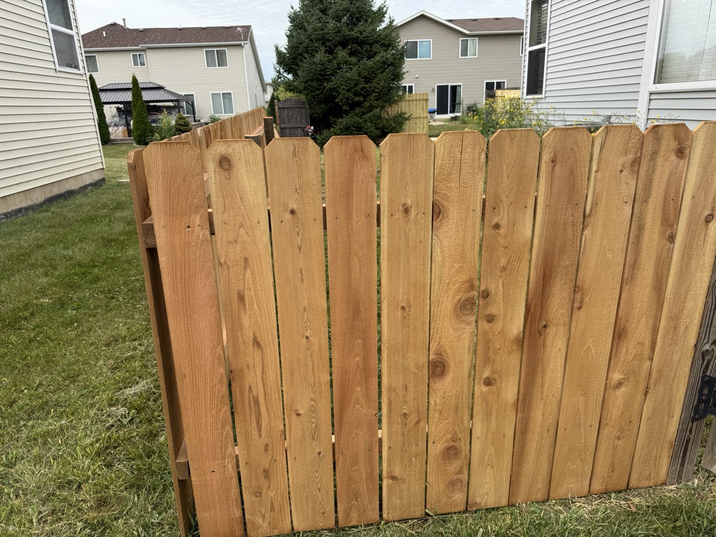 Cedar section by the gate