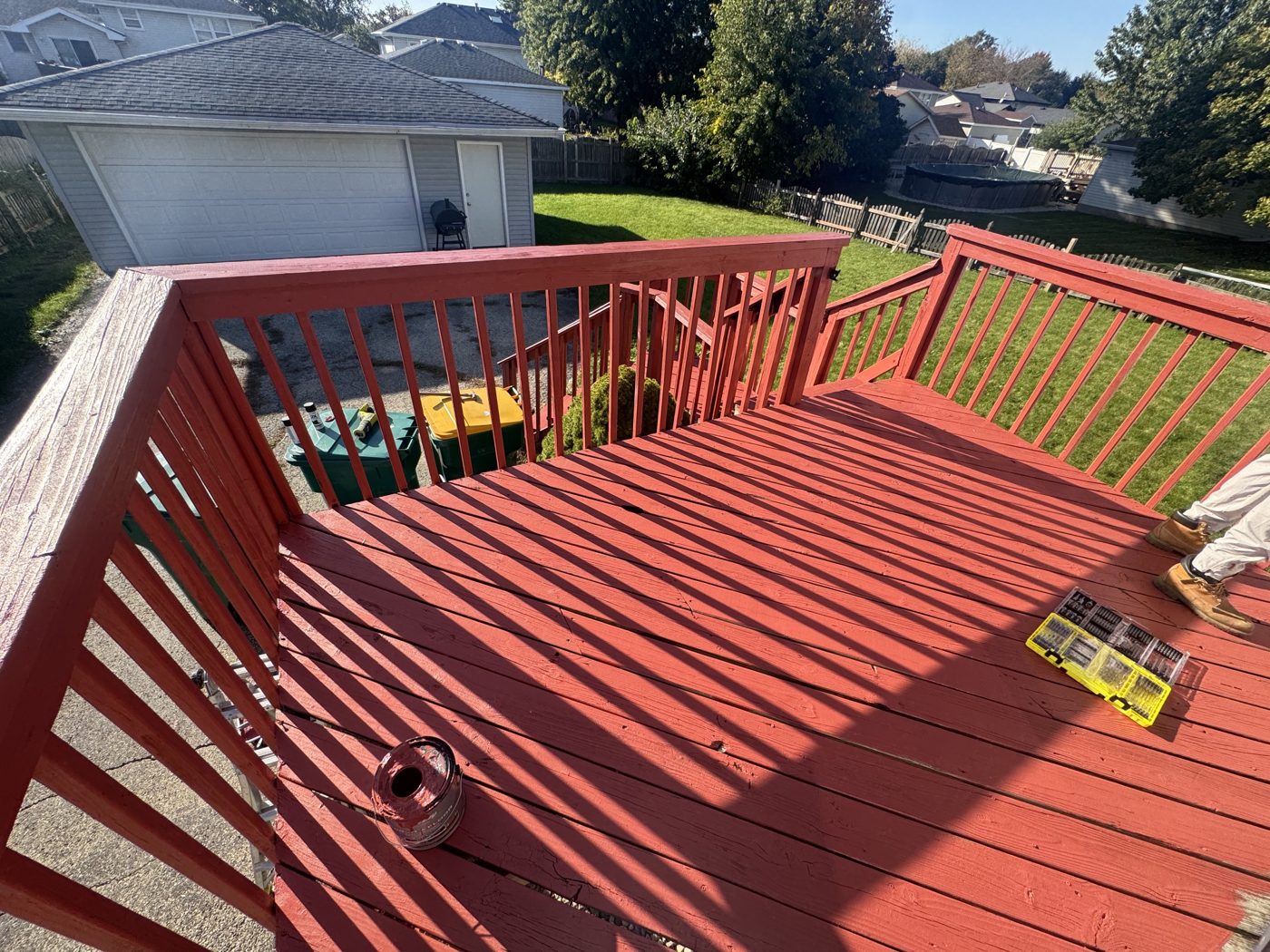 Deck boards, mid-job