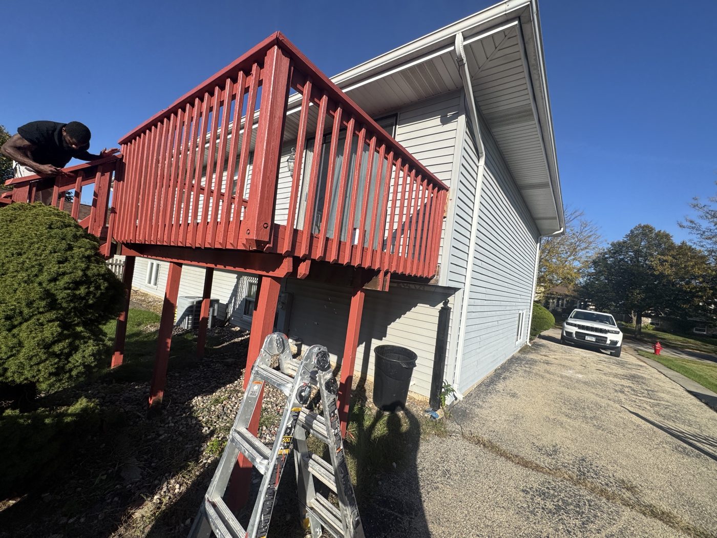 Painting the high rails