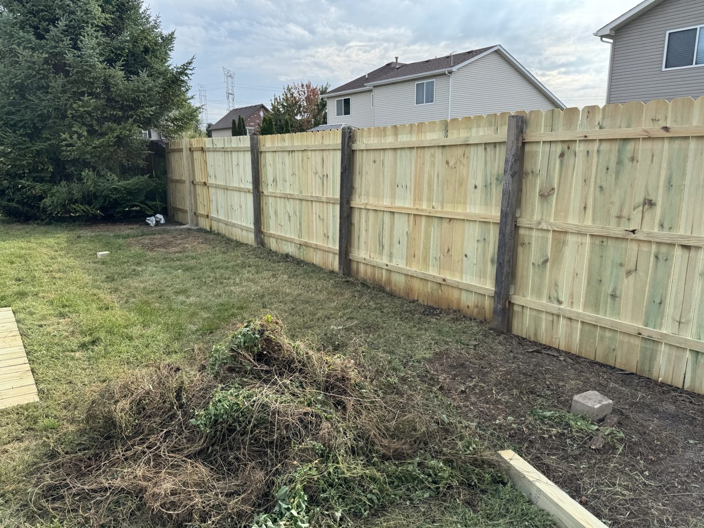 Finished fence run